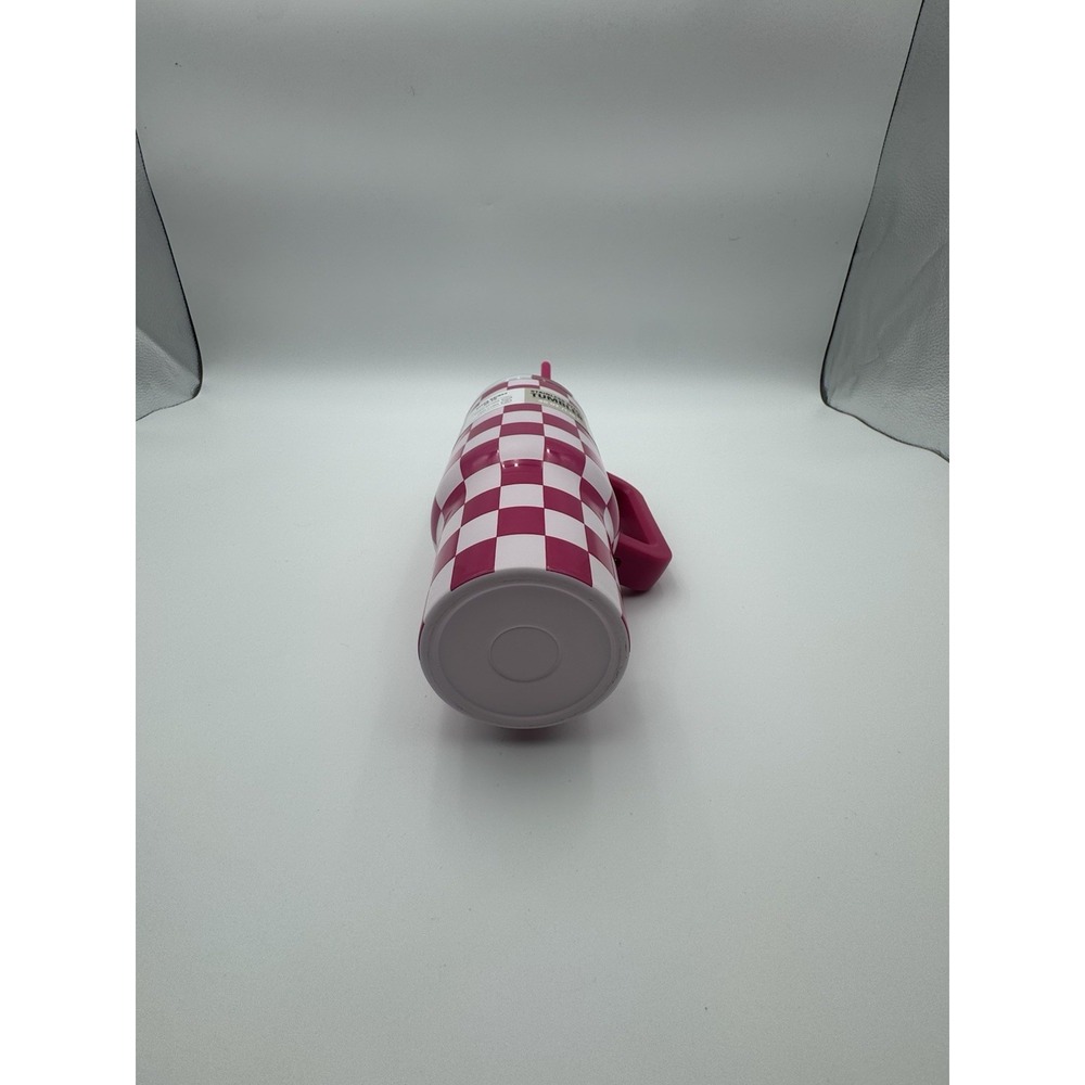 Stainless Steel 40oz Quencher H2.0 FlowState Tumbler Fuchsia Checker Pink NEW - Picture 7 of 7